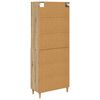 vidaXL Highboard Remeseln&yacute; dub 69,5 x 32,5 x 180 cm Kompozitn&eacute; drevo