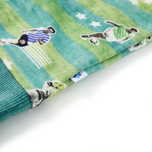 Detsk&aacute; mikina svetlozelen&aacute; melanž 104