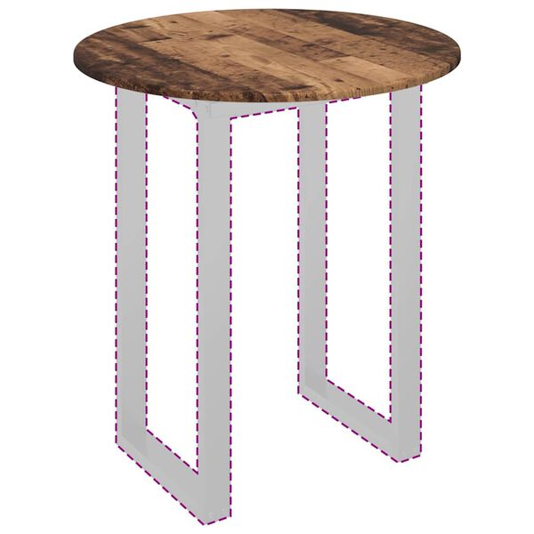 vidaXL Vrchn&aacute; doska Star&eacute; drevo 70 x 70 x 1,5 cm Kompozitn&eacute; drevo