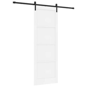 vidaXL Posuvn&eacute; dvere Biela 83 x 232 cm Borovicov&yacute; mas&iacute;v