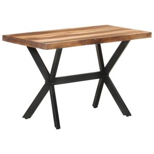 vidaXL Jed&aacute;lensk&yacute; st&ocirc;l 120x60x75 cm, dreven&yacute; mas&iacute;v s medov&yacute;m n&aacute;terom