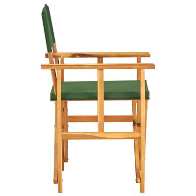 vidaXL Režisérska stolička, akáciový masív, zelená