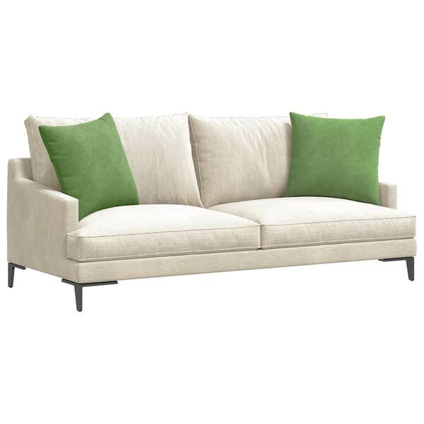 vidaXL Vankúše na pohovku 2 pcs Svetlo zelená 50 x 50 cm