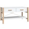 vidaXL Konferenčn&yacute; stol&iacute;k biely 82x48x45 cm spracovan&eacute; drevo