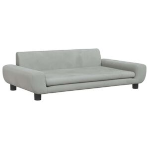 vidaXL Posteľ pre psa bledosiv&aacute; 100x54x33 cm zamat