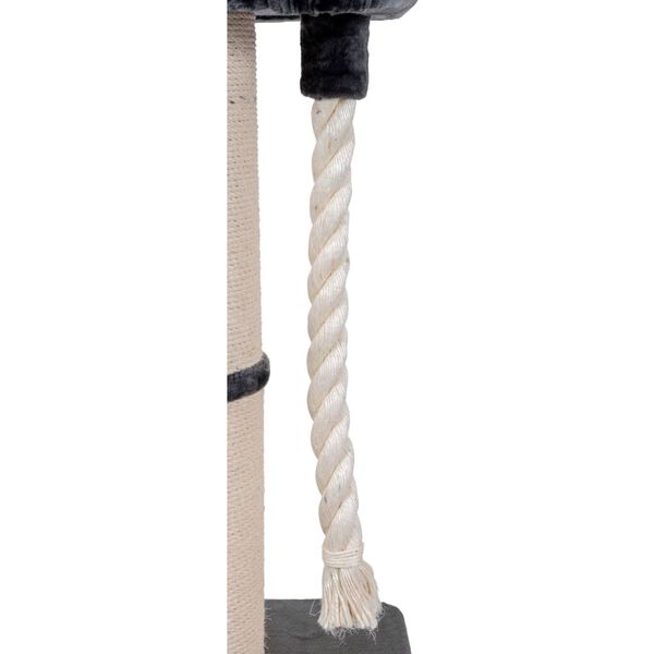 Quapas! Škrabadlo pre mačky Ruffles tmavosivé 60x60x115 cm