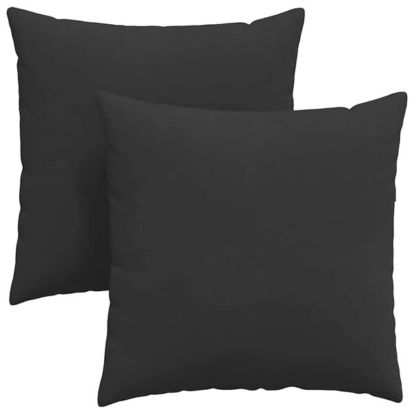 vidaXL Vank&uacute;&scaron;e na pohovku 2 pcs Čierna 80 x 80 cm l&aacute;tka