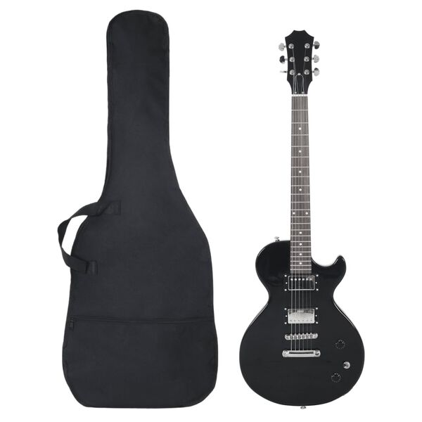 vidaXL Elektrick&aacute; gitara pre začiatočn&iacute;ka s ta&scaron;kou čierna 4/4 39"