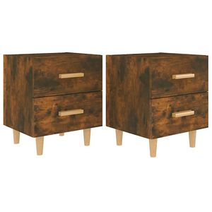 vidaXL Nočn&eacute; stol&iacute;ky 2 ks dymov&yacute; dub 40x35x47,5 cm