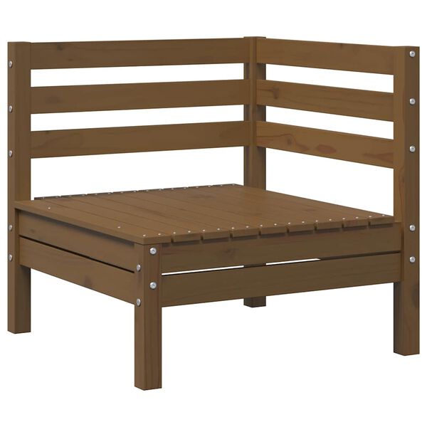 vidaXL 3-dielna z&aacute;hradn&aacute; sedacia s&uacute;prava borovicov&yacute; mas&iacute;v medovo-hned&aacute;