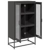 vidaXL Highboard Black 68x39x123 cm Oceľ