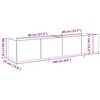 vidaXL TV n&aacute;stenn&aacute; skriňa N&aacute;stenn&yacute; 2 pcs Remeseln&yacute; dub 80 x 35 x 31 cm