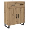 vidaXL Highboard Remeseln&yacute; dub 69,5 x 34 x 180 cm Kompozitn&eacute; drevo