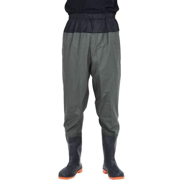 VidaXL Waist Waders s čižmami tmavozelená veľkosť 39