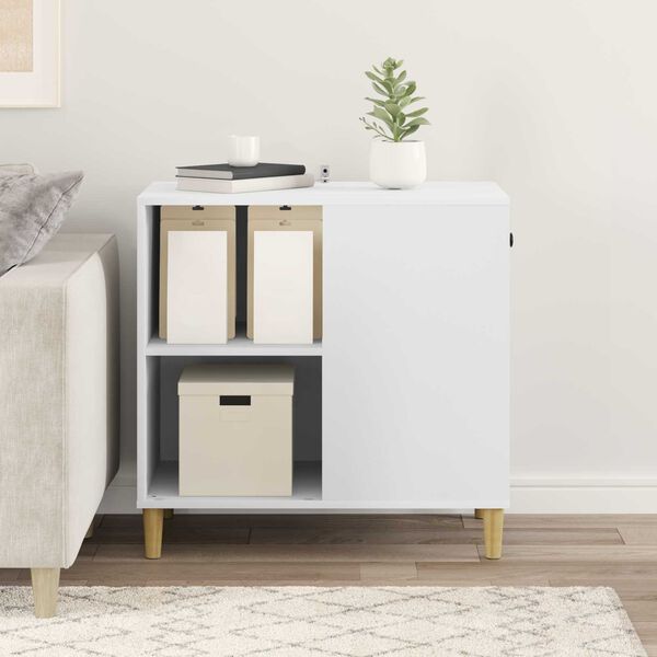 vidaXL Mačka Dom Biela 72 x 42.5 x 70 cm Kompozitn&eacute; drevo