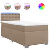 vidaXL Boxspring posteľ s matracom kapuč&iacute;nov&aacute; 90x190 cm umel&aacute; koža