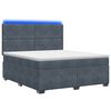 vidaXL Posteľ boxspring s matracom Tmavosiv&aacute; 140 x 200 cm Zamat