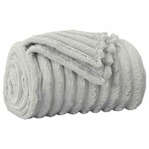 vidaXL Deky Siv&aacute; 200 x 150 cm 0.8 kg Fl&iacute;s