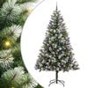 vidaXL Umel&yacute; vianočn&yacute; stromček s umel&yacute;m snehom 300 LED Tepl&aacute; biela