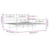 vidaXL Kovov&yacute; r&aacute;m postele s čelom a podnožkou biely 200x200 cm