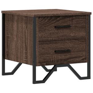 vidaXL Nočn&yacute; stol&iacute;k hned&yacute; dub 40x41x40 cm kompozitn&eacute; drevo