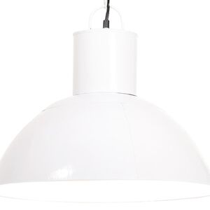 vidaXL Z&aacute;vesn&aacute; lampa 25 W, biela, okr&uacute;hla 48 cm E27