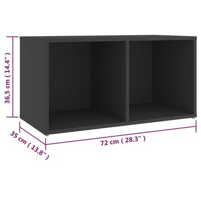 vidaXL 5-dielna súprava TV skriniek sivá drevotrieska