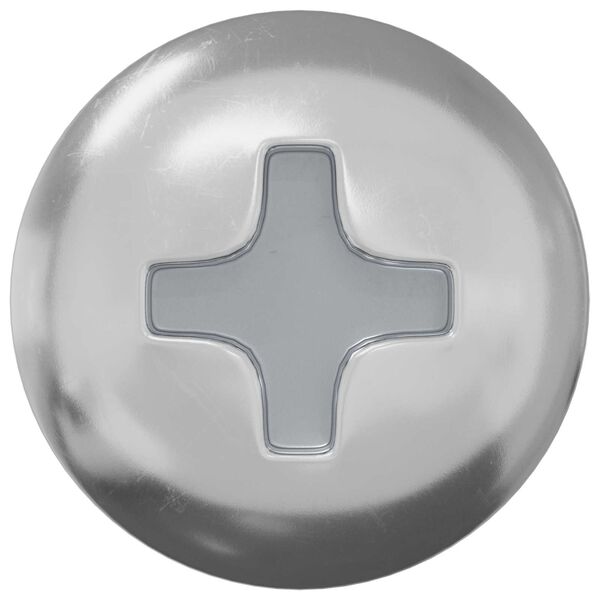 vidaXL Skrutka 2 pcs Strieborn&aacute; M4 x 16 mm Oceľ