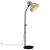 vidaXL Podlahov&aacute; lampa 25 W starožitn&aacute; strieborn&aacute; 30x30x90-150 cm E27