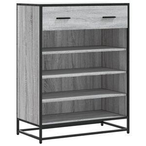 vidaXL Skrinka na top&aacute;nky siv&aacute; sonoma 75x38x97,5cm kompozit. drevo+kov