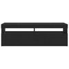 vidaXL TV skrinka Čierny dub 120 x 35 x 40 cm Kompozitn&eacute; drevo