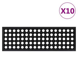 vidaXL Schodiskov&eacute; stupne 10 ks 25x75 cm guma
