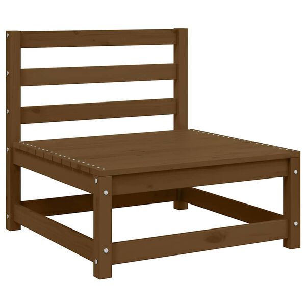 vidaXL Záhradné stredové pohovky s podložkami 2 ks borovicový masív