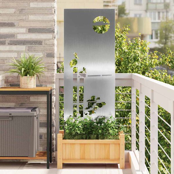 vidaXL Z&aacute;hradn&aacute; clona na s&uacute;kromie Rezac&iacute; Strieborn&aacute; 50 x 140 cm