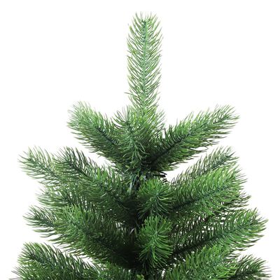 vidaXL Osvetlený umelý vianočný stromček s guľami 90 cm, zelený
