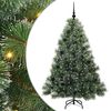 vidaXL Umel&yacute; vianočn&yacute; stromček s 150 LED-i Zelen&aacute; 150 cm PE a PVC