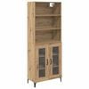 vidaXL Highboard Remeseln&yacute; dub 69,5 x 34 x 180 cm Kompozitn&eacute; drevo