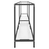 vidaXL Konzolov&yacute; stol&iacute;k priehľadn&yacute; 180x35x75,5 cm tvrden&eacute; sklo