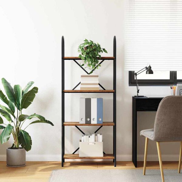 vidaXL Reg&aacute;l na knihy Star&eacute; drevo 60 x 30 x 146 cm Kompozitn&eacute; drevo