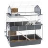 Ferplast Klietka pre kr&aacute;lika Barn 100 Double 95x57x121 cm siv&aacute;