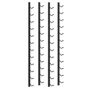 vidaXL N&aacute;stenn&eacute; stojany na v&iacute;no na 12 flia&scaron; 2 ks čierne železn&eacute;