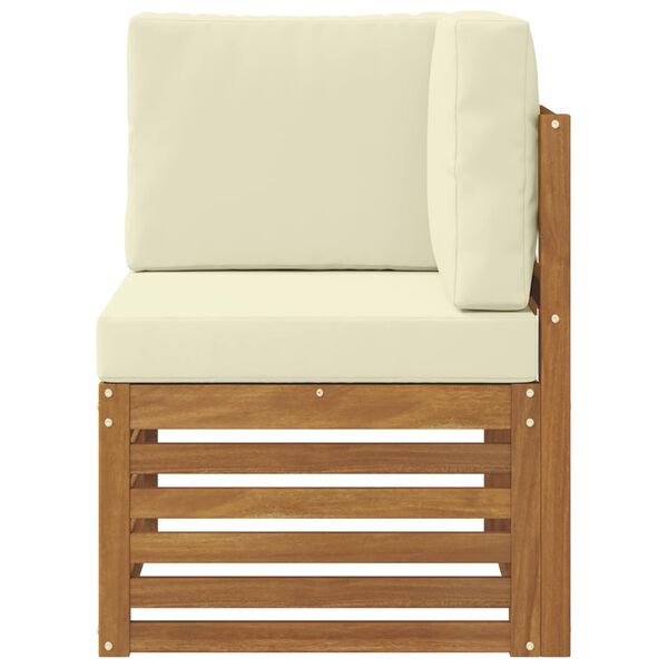 vidaXL Z&aacute;hradn&aacute; rohov&aacute; sedacia s&uacute;prava Pevn&eacute; ak&aacute;ciov&eacute; drevo Pr&iacute;rodn&aacute;