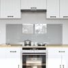 vidaXL Kuchynsk&yacute; backsplash 2 pcs Svetlosiv&aacute; 70 x 50 cm tvrden&eacute; sklo