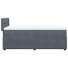 vidaXL Posteľn&yacute; r&aacute;m boxspring s matracom tmavosiv&yacute; 100x200 cm zamat