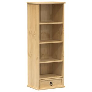 vidaXL Skrinka na CD Corona" 40x30x110 cm borovicov&yacute; mas&iacute;v