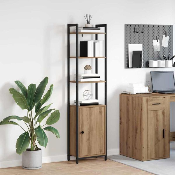 vidaXL Knižnica Remeseln&yacute; dub 40 x 24 x 161 cm Kompozitn&eacute; drevo