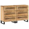 vidaXL Komody 2 ks 60x34x75 cm surov&yacute; mangov&yacute; mas&iacute;v