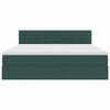 vidaXL &Uacute;ložn&aacute; posteľ s matracmi Tmavozelen&aacute; 180 x 200 cm Zamat
