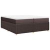 vidaXL Boxspring posteľ s matracom tmavohned&aacute; 200x200 cm l&aacute;tka