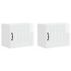 vidaXL N&aacute;stenn&aacute; skrinka LUCCA 2 ks Biela s vysok&yacute;m leskom